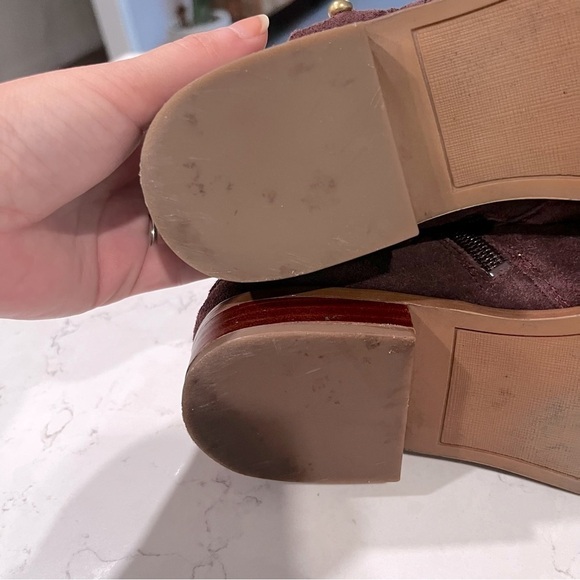 FRANCO SARTO Ruby Suede Leather Ankle Boots Size 6 - Picture 12 of 12